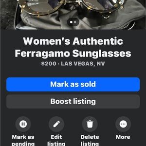 Salvatore Ferragamo Women's Black and Brown Sunglasses